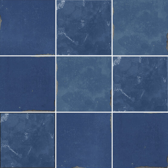 SOUK BLUE 13X13 LUCIDO Pasta bianca - CARMEN