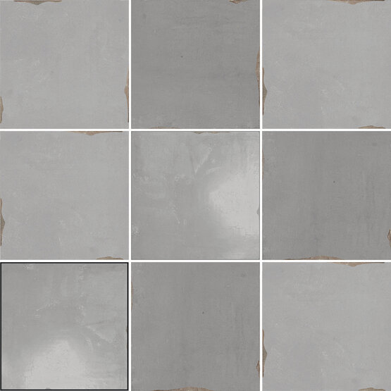 SOUK GREY 13X13 LUCIDO Pasta bianca - CARMEN