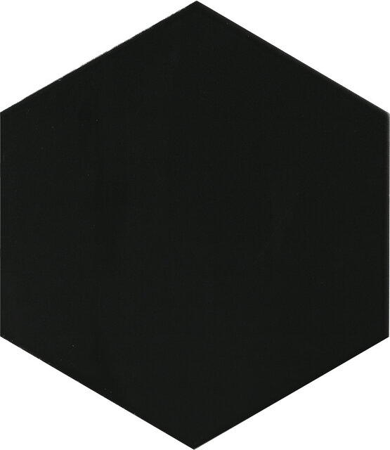 HEXAGON BLACK 17,5X20,2 MATT Feinsteinzeug - CARMEN