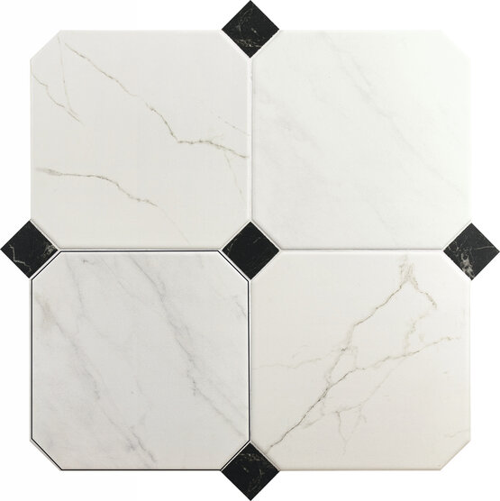 OCTAGON VERONA WHITE 20X20 MATE Porcelánico - CARMEN