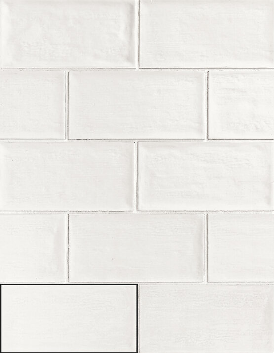 PIEMONTE WHITE 7,5X15 LUCIDO Pasta rossa - APE