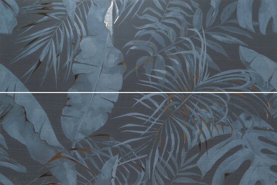 DECOR SET(2) LOST PARADISE BLUE 40X120 MATE Pasta blanca - APE