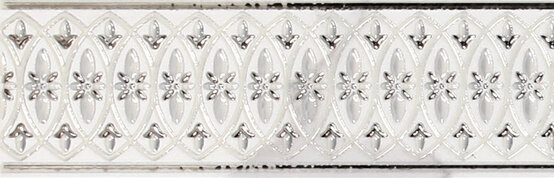 CENEFA OLAYA SILVER SHINE 8X25 BRILLANT Pâte blanche - APE