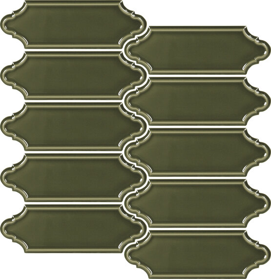MALLA HAVENS VICTORIAN GREEN 28X28 ГЛЯНЦЕВЫЙ Белая масса - CARMEN