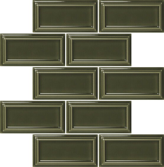 MALLA TIANA VICTORIAN GREEEN 33X33 ГЛЯНЦЕВЫЙ Белая масса - CARMEN