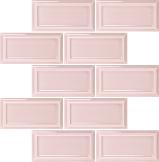 MALLA TIANA PINK 33X33 ГЛЯНЦЕВЫЙ Белая масса - CARMEN