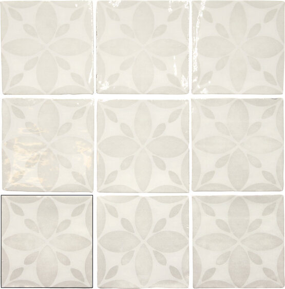 MARIZA WHITE 13X13 LUCIDO Pasta bianca - CARMEN