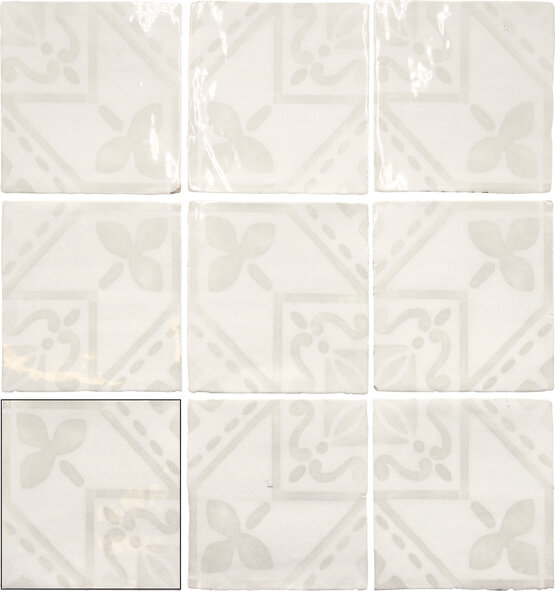 TAVARES WHITE 13X13 LUCIDO Pasta bianca - CARMEN