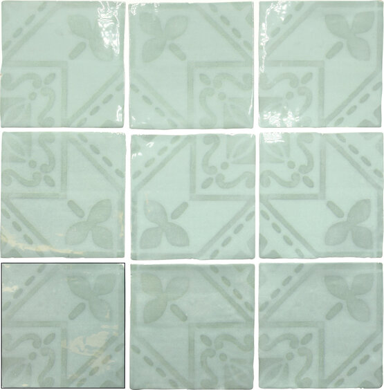TAVARES ACQUA 13X13 LUCIDO Pasta bianca - CARMEN