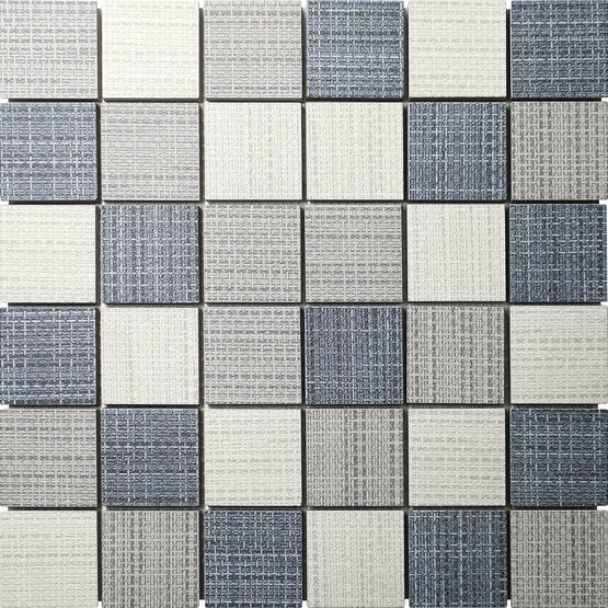 MALLA HABITAT MIX BLUE-SKY-WHITE 30X30 (5X5) MATT Porcelain stoneware - APE