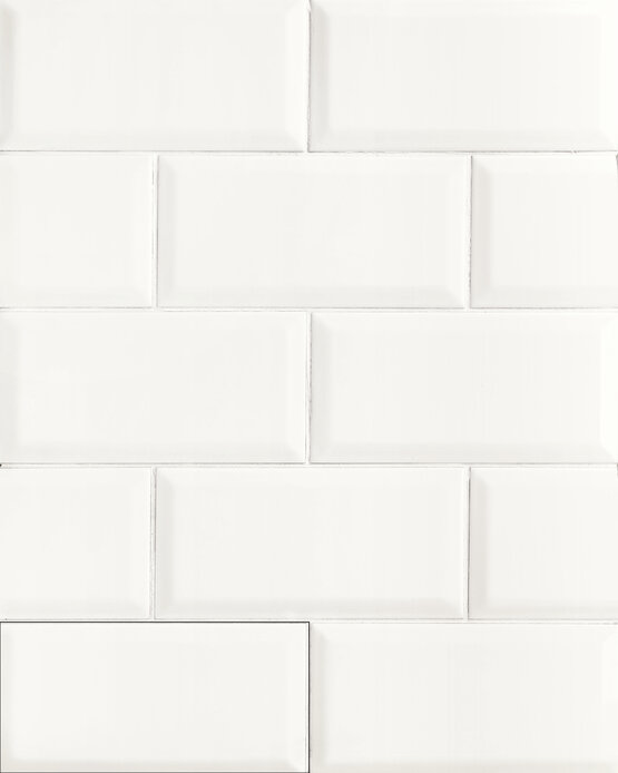 BISELADO BLANCO BR 10X20 BRILLO Pasta roja - APE