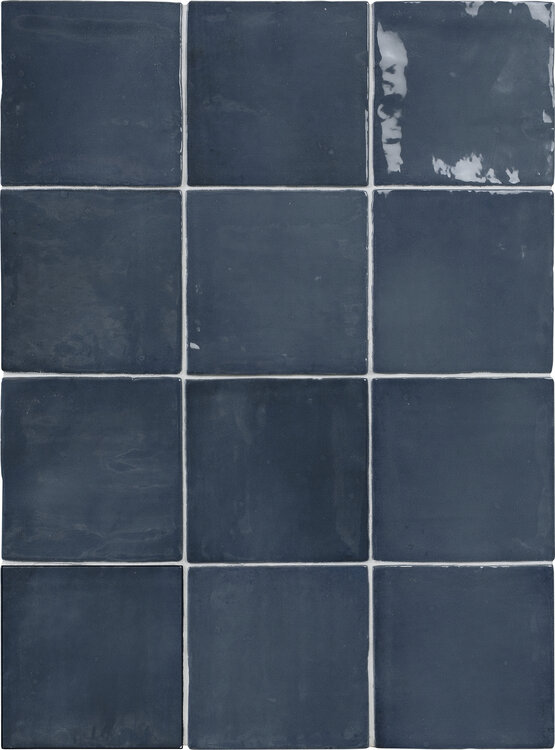 SEVILLE INDIGO 10X10 GLOSSY White body - CARMEN