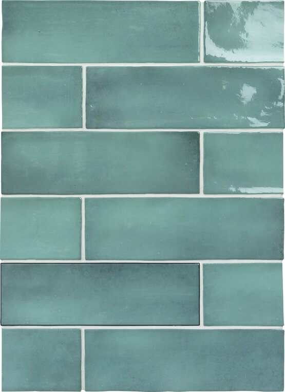 SEVILLE TURQUOISE 6,5X20 GLOSSY White body - CARMEN