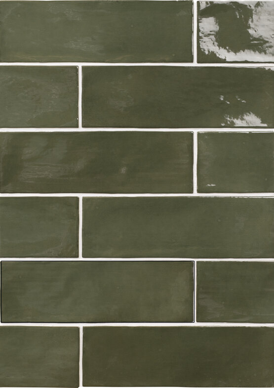 SEVILLE GREEN 6,5X20 GLOSSY White body - CARMEN