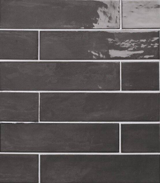 FAYENZA BLACK 6X24,6 BRILLO Porcelánico - CARMEN