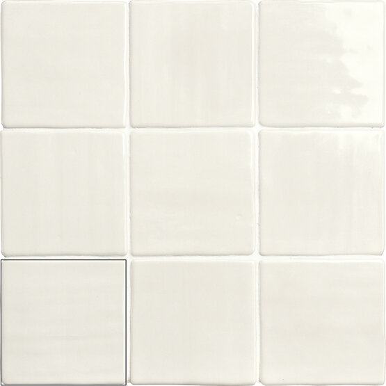 MANACOR WHITE 11,8X11,8 BRILLO Pasta blanca - CARMEN