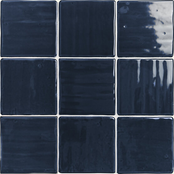 MANACOR NAVY 11,8X11,8 BRILLO Pasta blanca - CARMEN