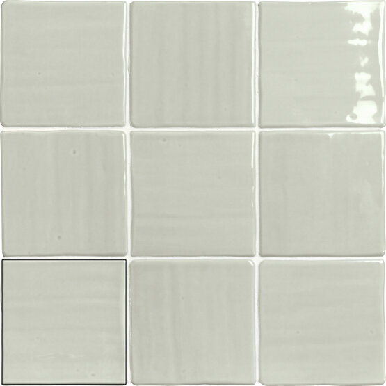 MANACOR ACQUA 11,8X11,8 BRILLO Pasta blanca - CARMEN