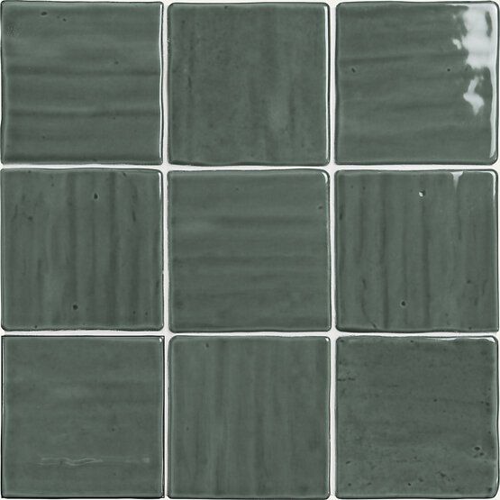 MANACOR GREEN 11,8X11,8 BRILLO Pasta blanca - CARMEN