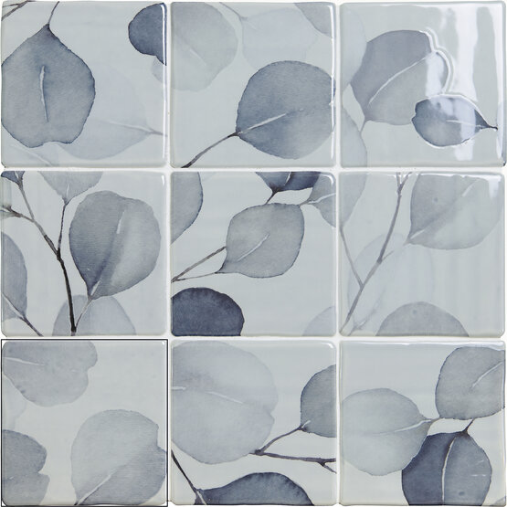 MANDIA NAVY MIX 11,8X11,8 BRILLO Pasta blanca - CARMEN
