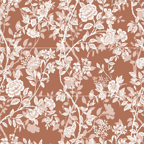 DECOR SET(3) VIVIANE ROUGE 30X90 OPACO Pasta bianca - APE