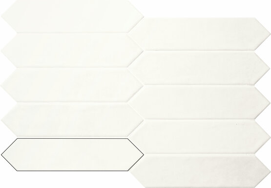 PICKET CONTEMPORARY WHITE 6X26 MATE Porcelánico - CARMEN
