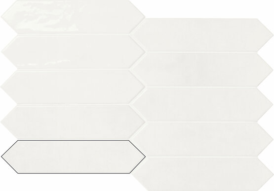 PICKET MODERN WHITE 6X26 BRILLO Porcelánico - CARMEN