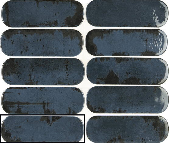 FUNKY BLUE 5X15 LUCIDO Gres porcellanato - CARMEN