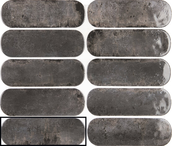FUNKY GRAPHITE 5X15 LUCIDO Gres porcellanato - CARMEN