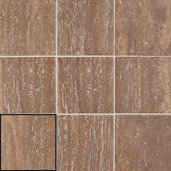 ARDOME RED 15X15 MATT Porcelain stoneware - CARMEN