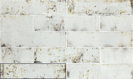 GRUNGE IRON 7,5X30 BRILLO Pasta blanca - CARMEN