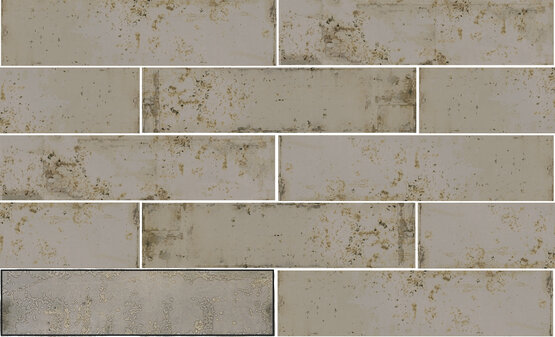 GRUNGE GREY 7,5X30 BRILLO Pasta blanca - CARMEN