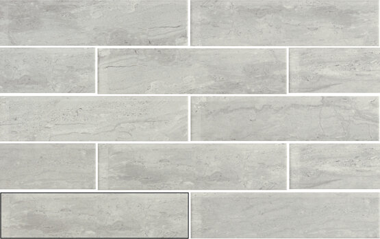 VERONA GREY 7,5X30 MATE Pasta blanca - CARMEN