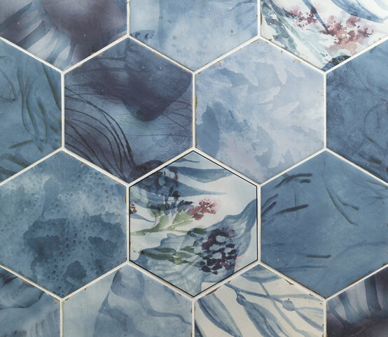 TOUAREG BLUE MIX 13,9X16 OPACO Gres porcellanato - CARMEN