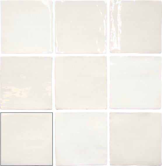 FADO WHITE 13X13 LUCIDO Pasta bianca - CARMEN