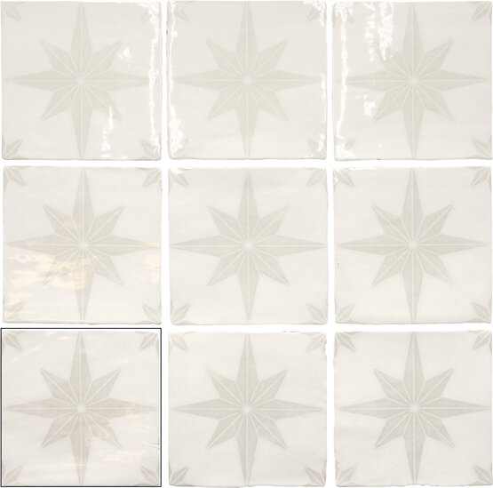 CARMO WHITE 13X13 LUCIDO Pasta bianca - CARMEN