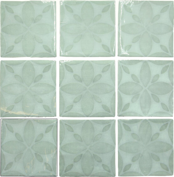 MARIZA ACQUA 13X13 LUCIDO Pasta bianca - CARMEN