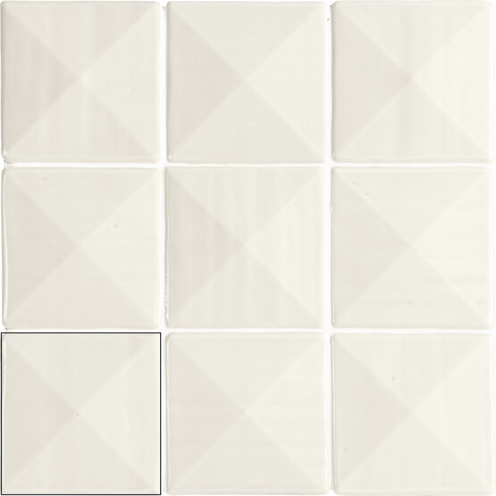 PETRA WHITE 11,8X11,8 BRILLO Pasta blanca - CARMEN