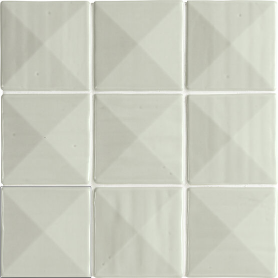 PETRA ACQUA 11,8X11,8 BRILLO Pasta blanca - CARMEN