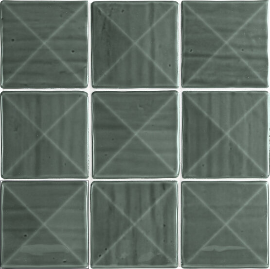 PETRA GREEN 11,8X11,8 BRILLO Pasta blanca - CARMEN