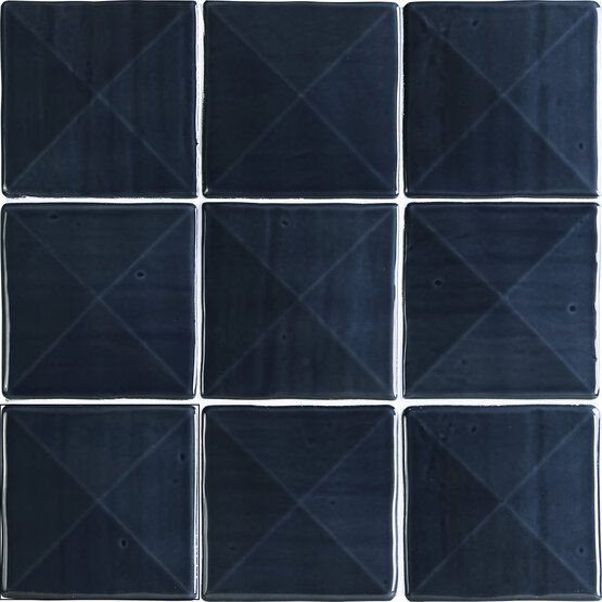 PETRA NAVY 11,8X11,8 BRILLO Pasta blanca - CARMEN