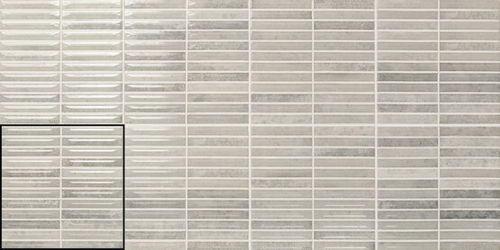 INCISION MOONSTONE GREY 20X20 LUCIDO Pasta bianca - CARMEN