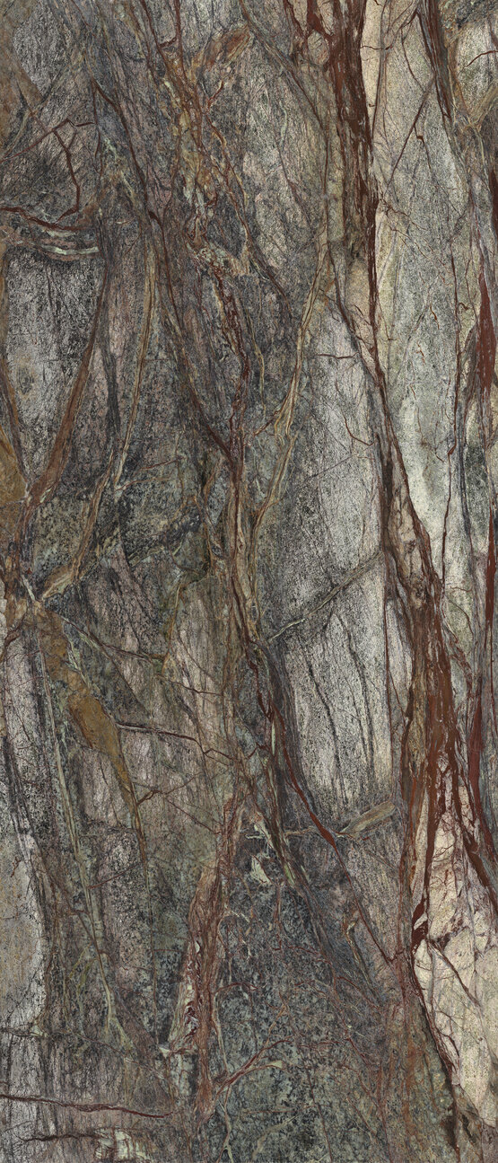 FOREST GREEN MARBLE 3D HONED RECT 120X280 LAPADO MATE Porcelánico - XLINING