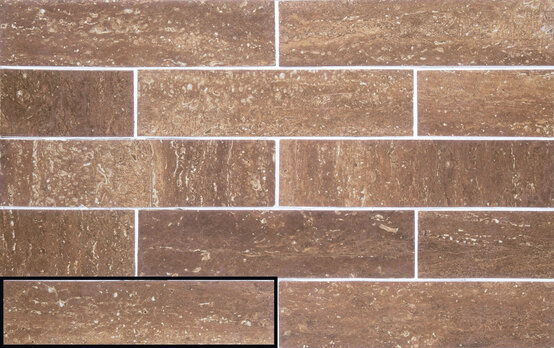 ARDOME RED 6X25 MATT Porcelain stoneware - CARMEN