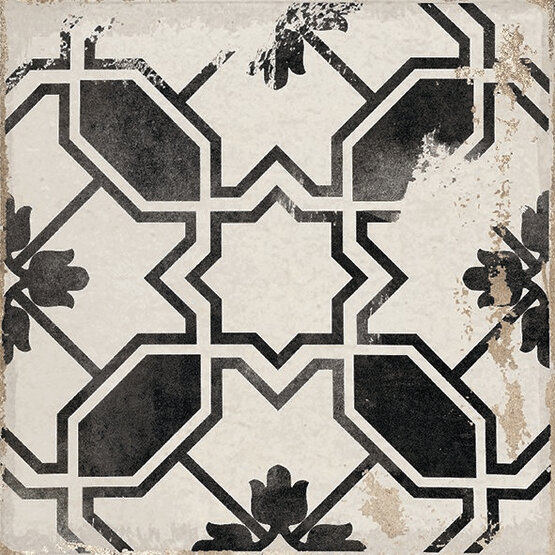 CALETA BLACK 15X15 MATT Porcelain stoneware - CARMEN