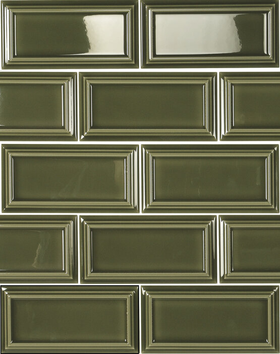 TIANA VICTORIAN GREEN 6,5X13 ГЛЯНЦЕВЫЙ Белая масса - CARMEN