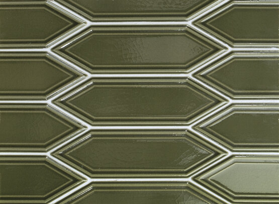 COOPER VICTORIAN GREEN CRACKLED 5X18 ГЛЯНЦЕВЫЙ Белая масса - CARMEN