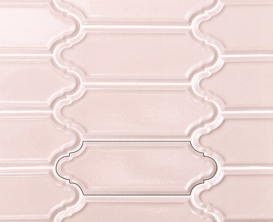 MECOX PINK CRACKLED 5X15 ГЛЯНЦЕВЫЙ Белая масса - CARMEN