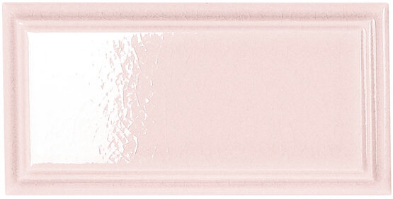 ORIENT PINK CRACKLED 6,5X13 BRILLANT Pâte blanche - CARMEN