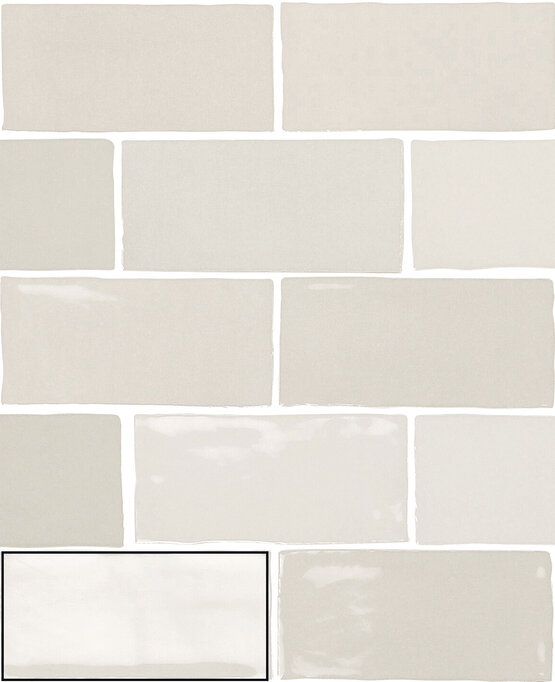 FADO GREY 6,5X13 LUCIDO Pasta bianca - CARMEN